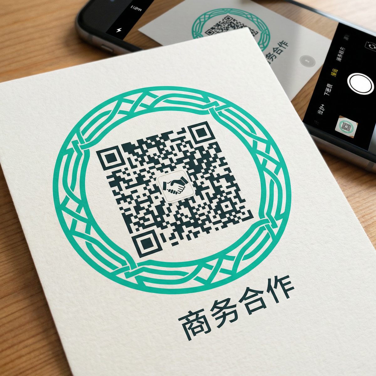 樱花ppt商务合作二维码