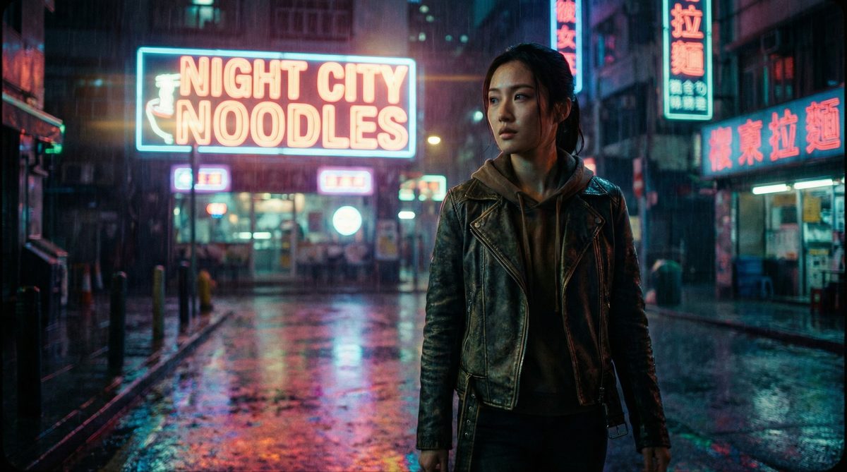 樱花ppt原创影视短片《霓虹迷途》视频